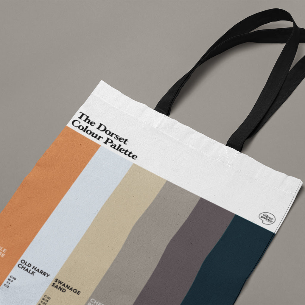 The Dorset Colour Palette Tote Bag
