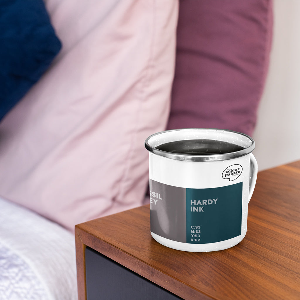 The Dorset Colour Palette Enamel Mug