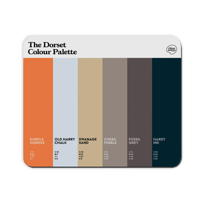 The Dorset Colour Palette Mouse Mat