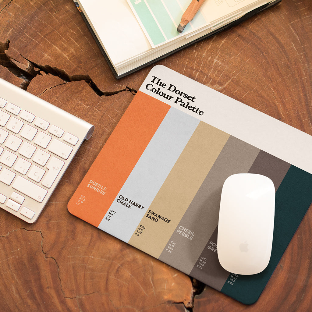 The Dorset Colour Palette Mouse Mat