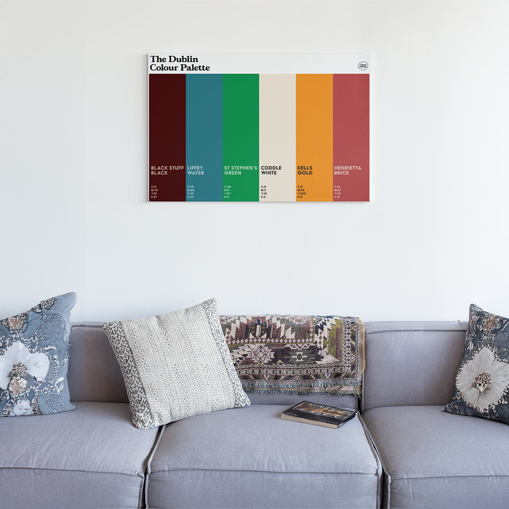 The Dublin Colour Palette Canvas