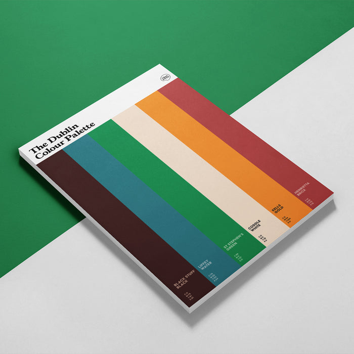 Dublin art and sketchbook featuring the colours of Dublin