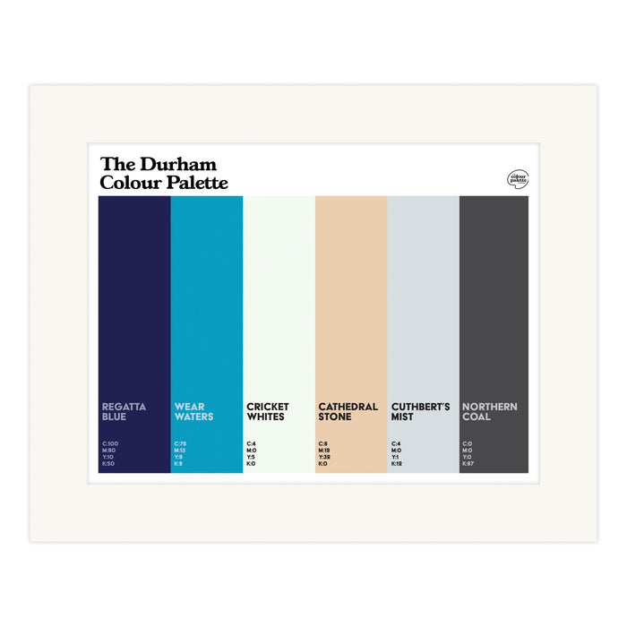 The Durham Colour Palette Mounted Art Print