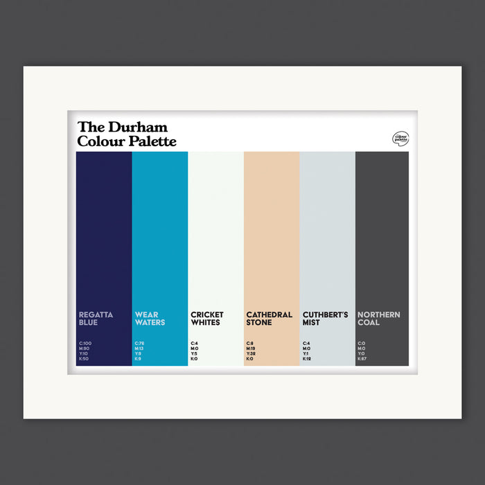 The Durham Colour Palette Mounted Art Print