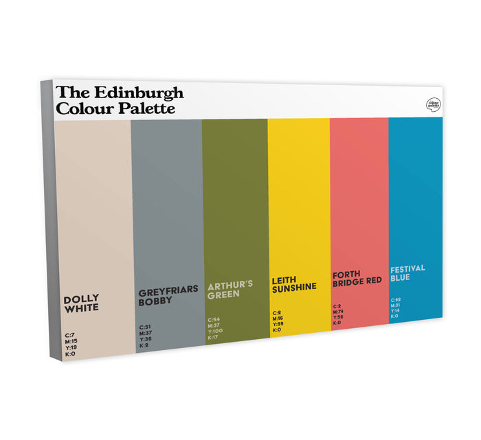 The Edinburgh Colour Palette Canvas