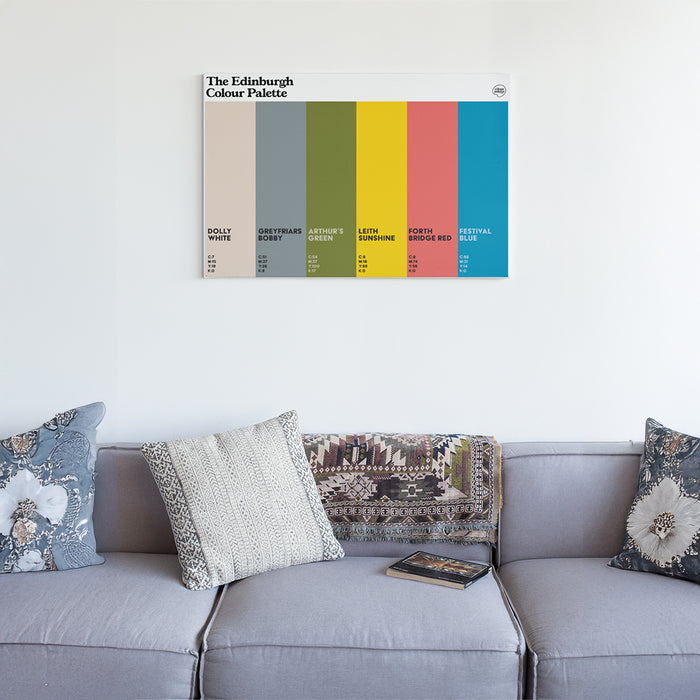 The Edinburgh Colour Palette Canvas