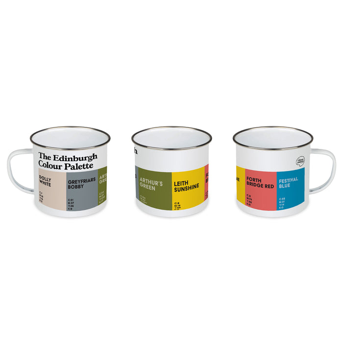 The Edinburgh Colour Palette Enamel Mug
