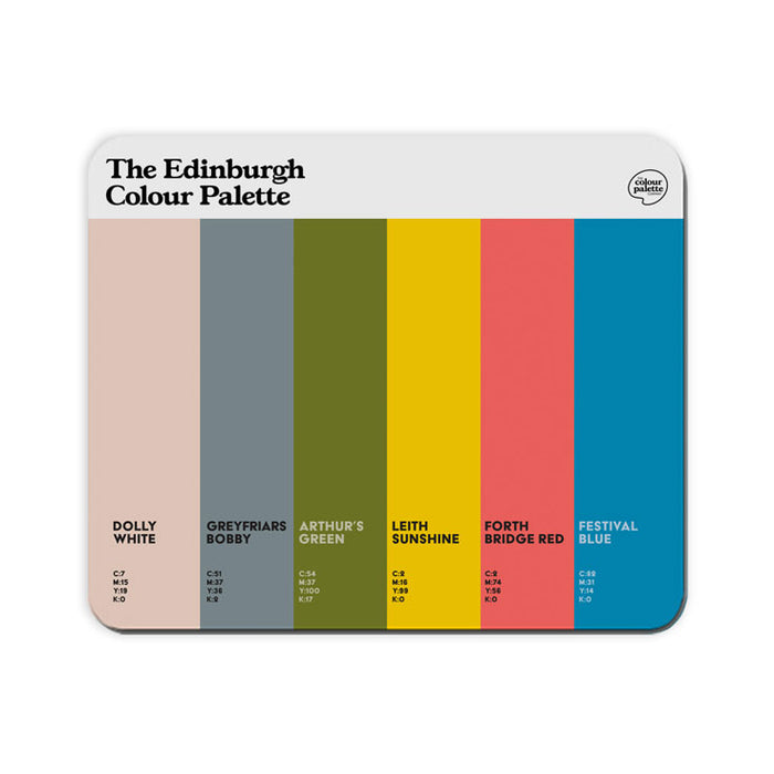 The Edinburgh Colour Palette Mouse Mat