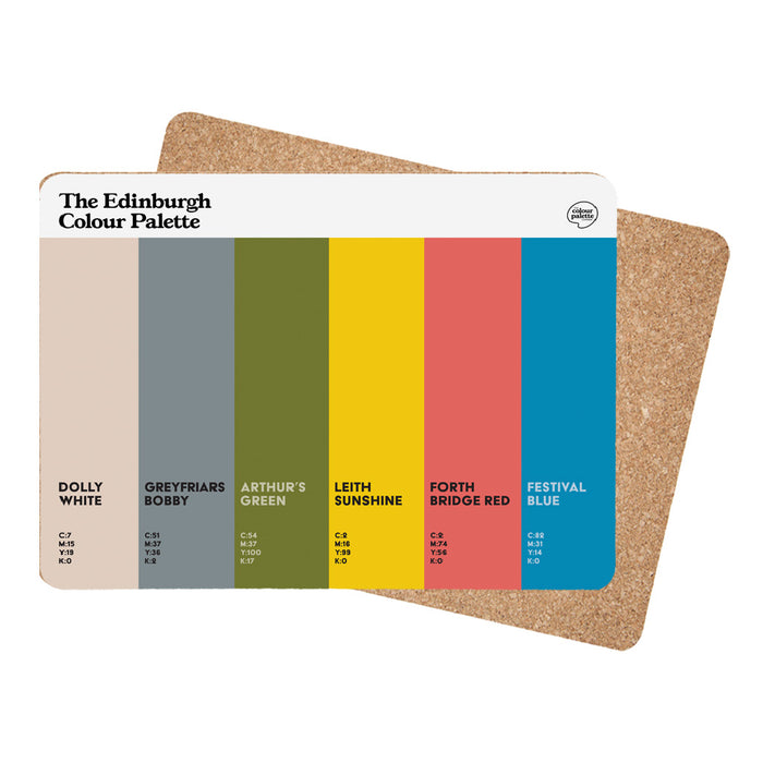 The Edinburgh Colour Palette Placemat