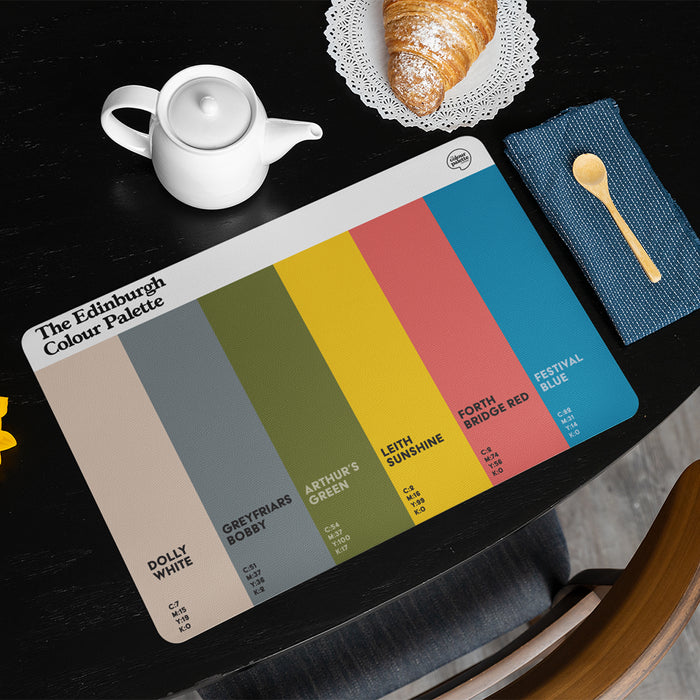 The Edinburgh Colour Palette Placemat