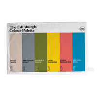 Edinburgh tea towel featuring the colours of Edinburgh