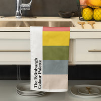 Edinburgh tea towel featuring the colours of Edinburgh