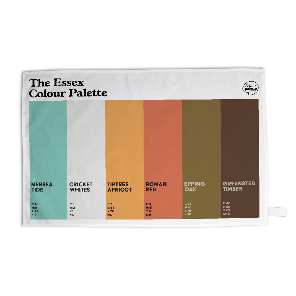 The Essex Colour Palette Tea Towel