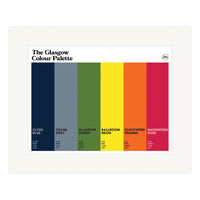 The Glasgow Colour Palette Mounted Art Print
