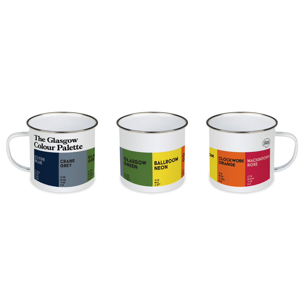 The Glasgow Colour Palette Enamel Mug
