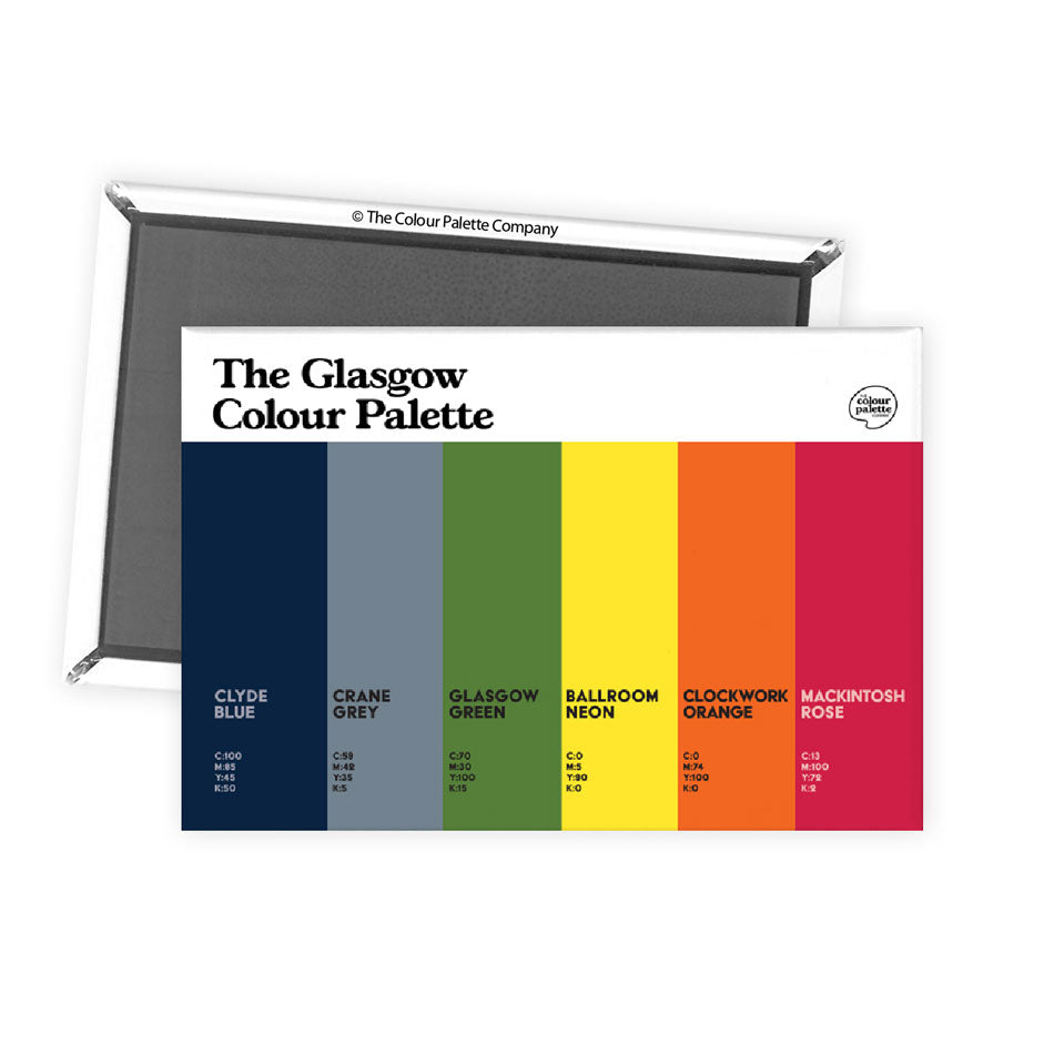 The Glasgow Colour Palette Fridge Magnet