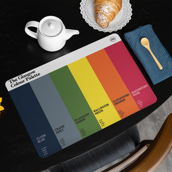 The Glasgow Colour Palette Placemat