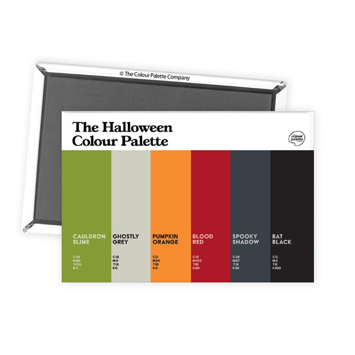 The Halloween Colour Palette Fridge Magnet