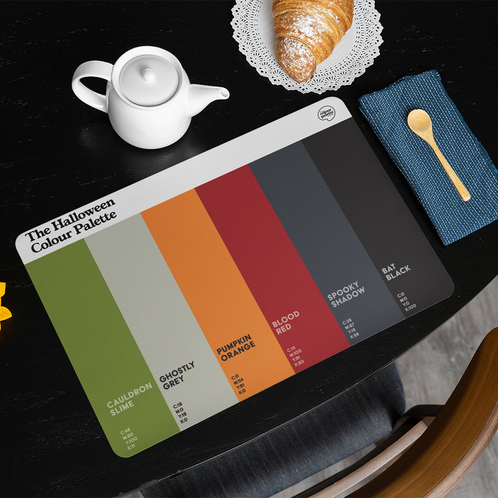Halloween Dining placemat gift for foodies