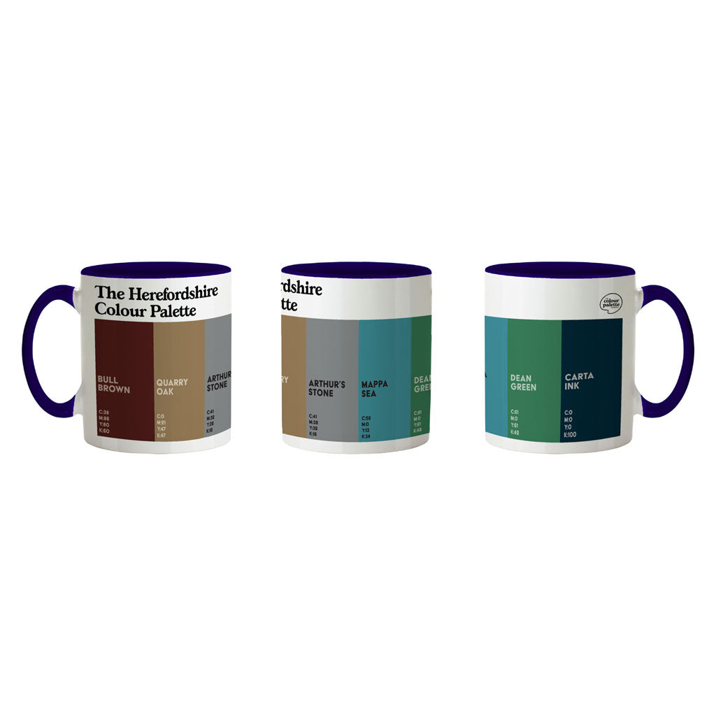 The Herefordshire Colour Palette Porcelain Mug