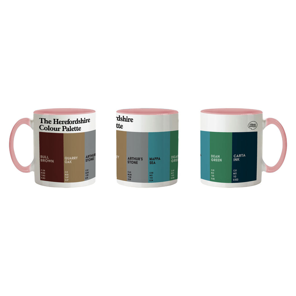 The Herefordshire Colour Palette Porcelain Mug