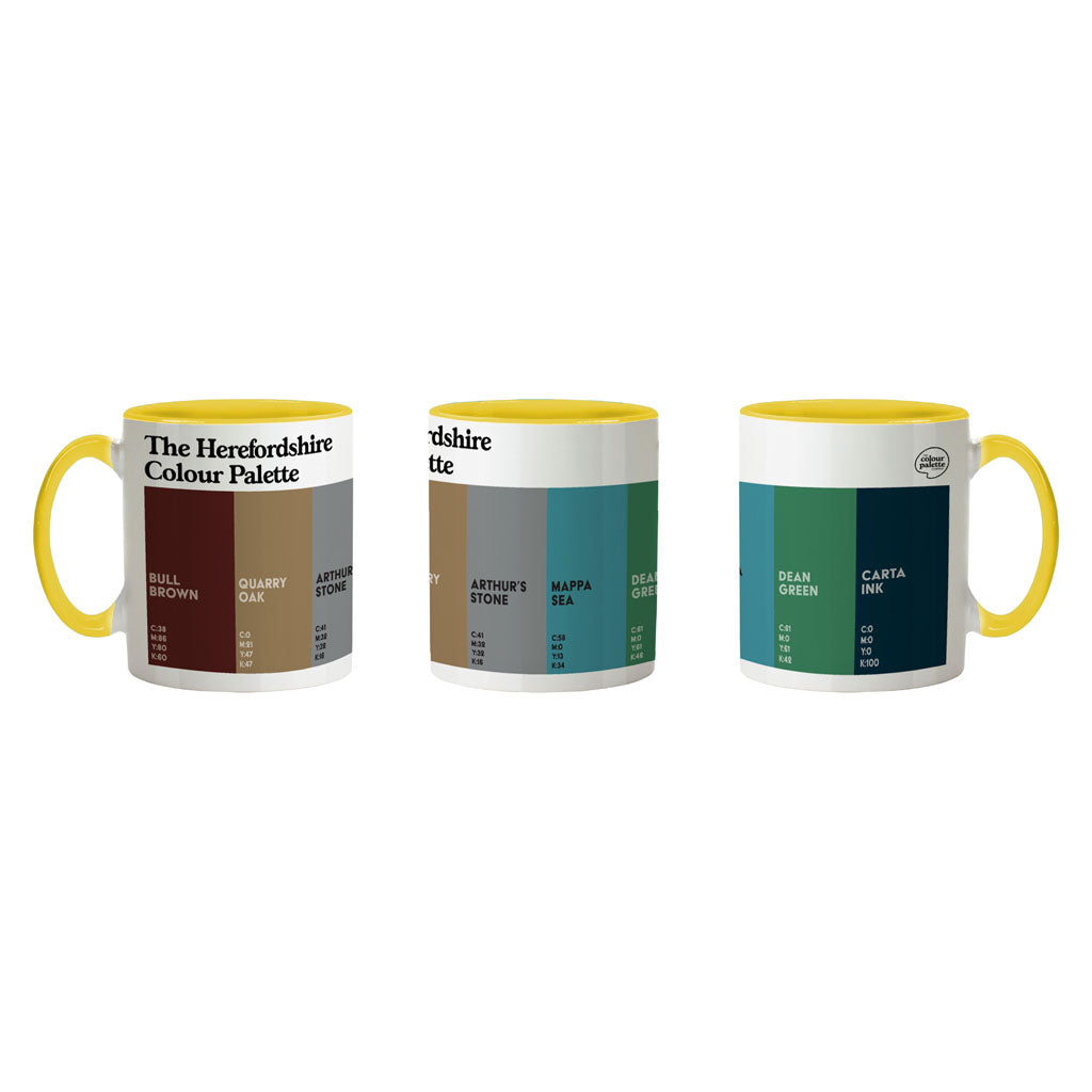 The Herefordshire Colour Palette Porcelain Mug