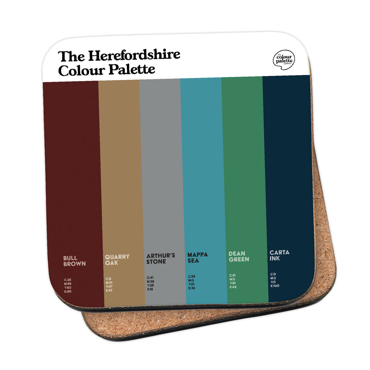 The Herefordshire Colour Palette Coaster