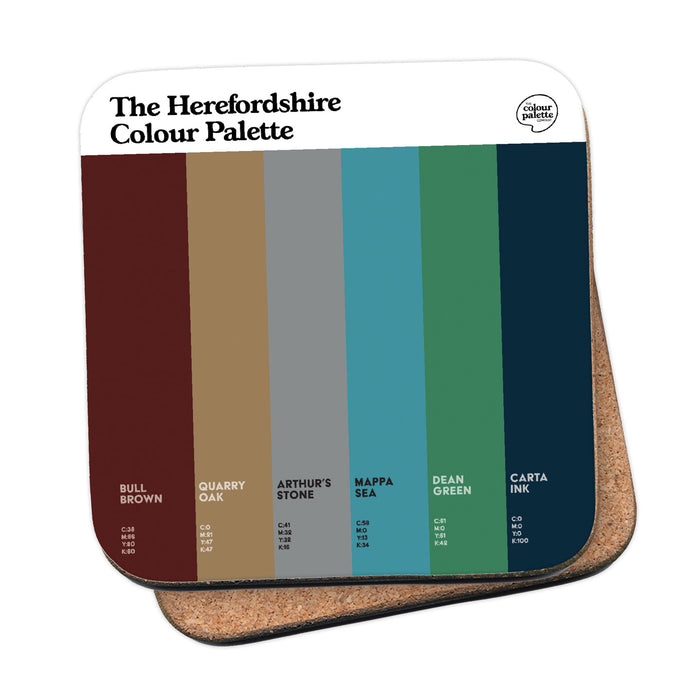 The Herefordshire Colour Palette Coaster