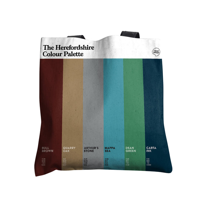 The Herefordshire Colour Palette Tote Bag