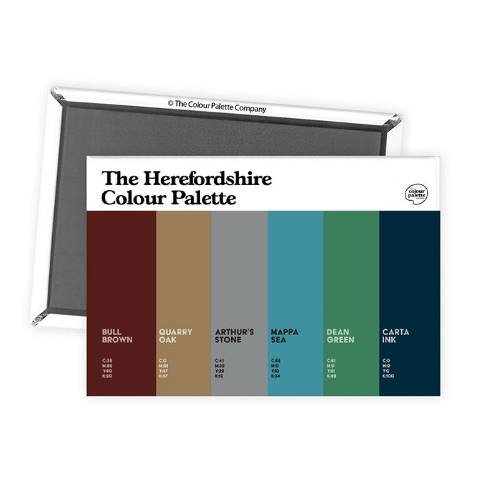 The Herefordshire Colour Palette Fridge Magnet