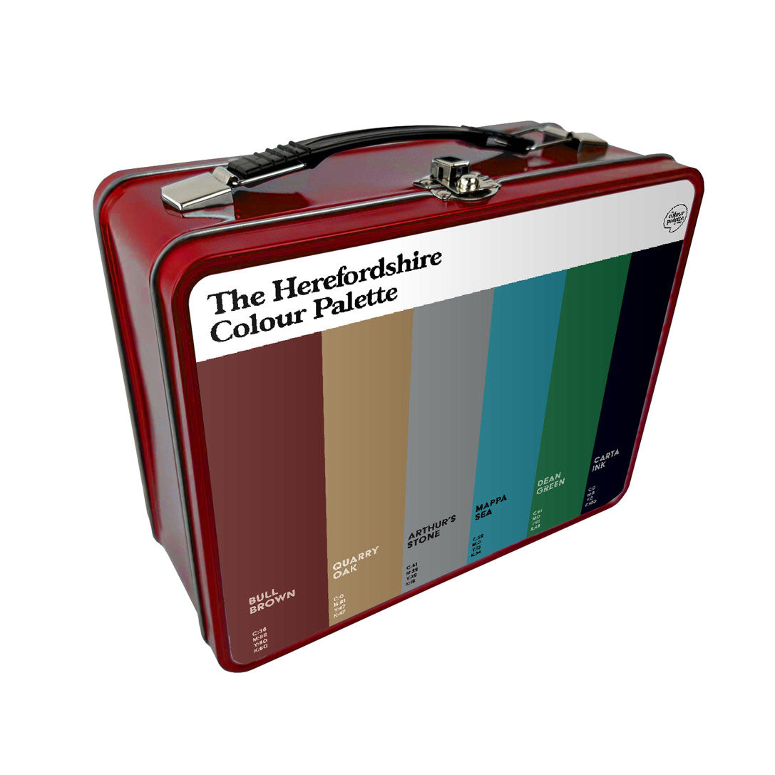 The Herefordshire Colour Palette Metal Lunch Box
