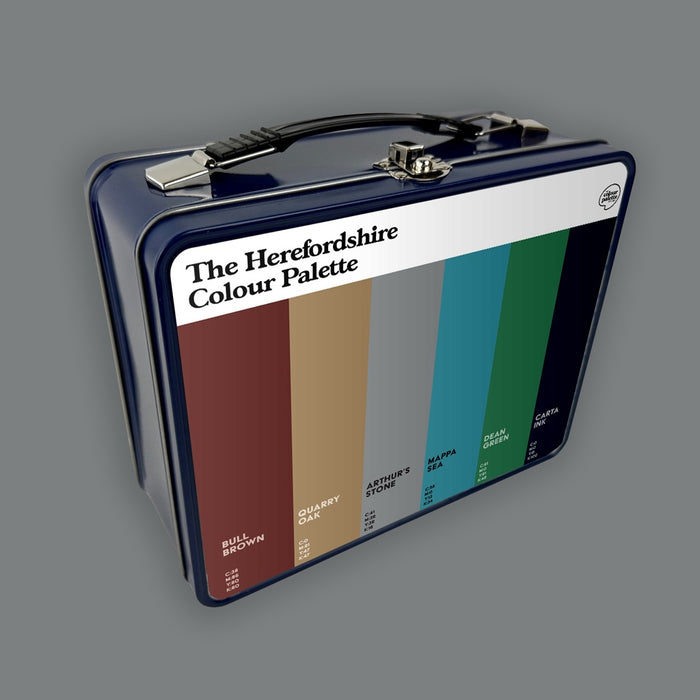 The Herefordshire Colour Palette Metal Lunch Box