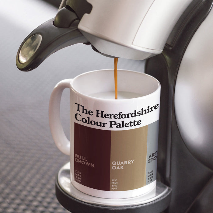 The Herefordshire Colour Palette Porcelain Mug