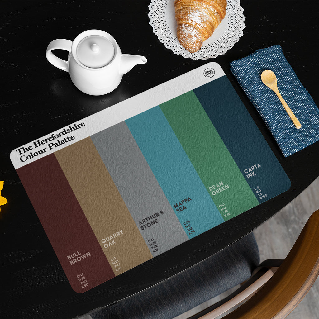 The Herefordshire Colour Palette Placemat