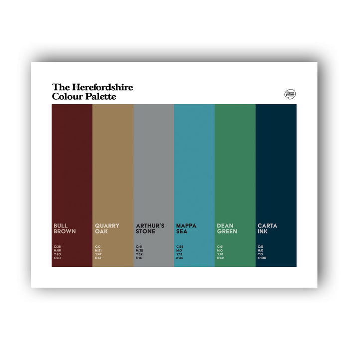 Herefordshire Art Print: Unframed