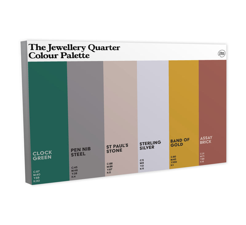 The Jewellery Quarter Colour Palette Canvas – The Colour Palette Company