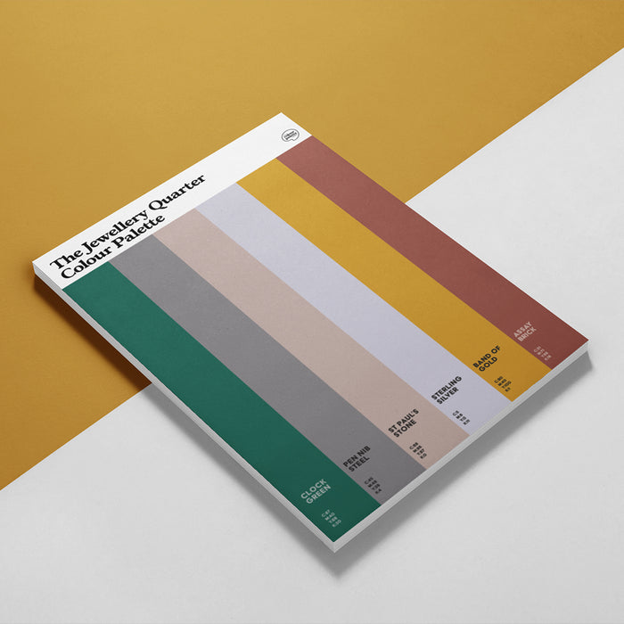 The Jewellery Quarter Colour Palette A5 Notepad