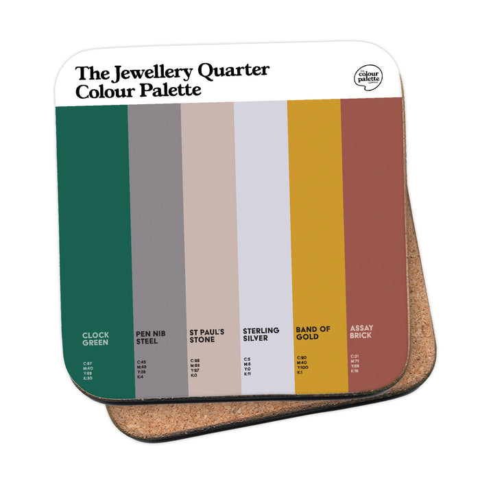 The Jewellery Quarter Colour Palette Coaster
