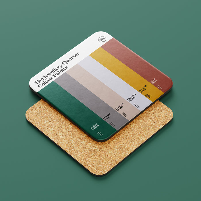 The Jewellery Quarter Colour Palette Coaster
