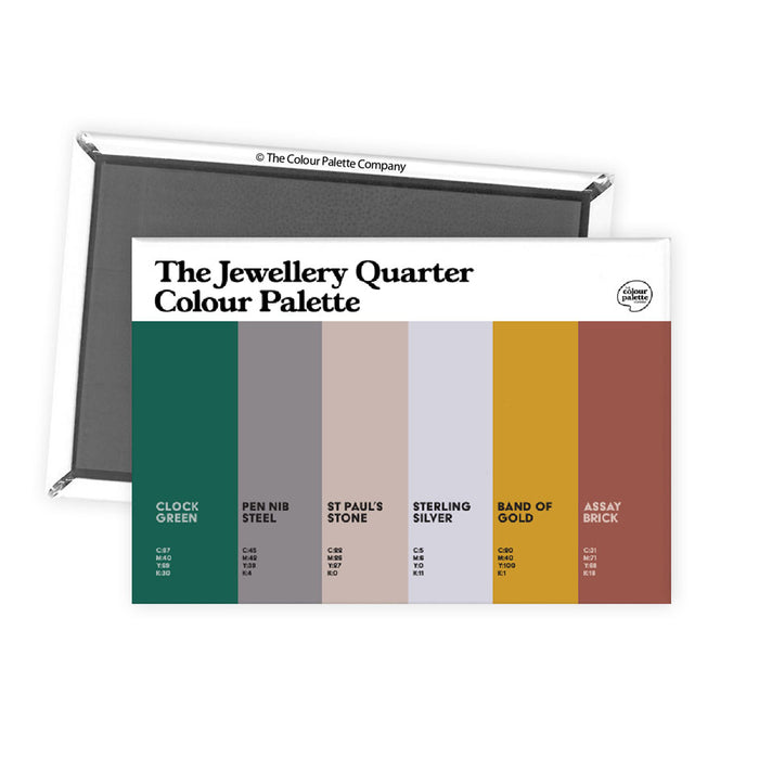 The Jewellery Quarter Colour Palette Fridge Magnet