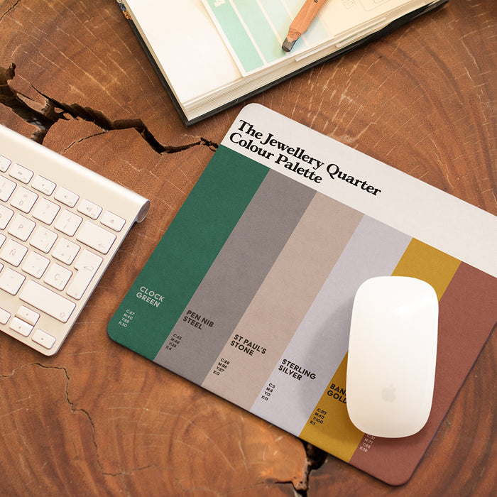 The Jewellery Quarter Colour Palette Mouse Mat