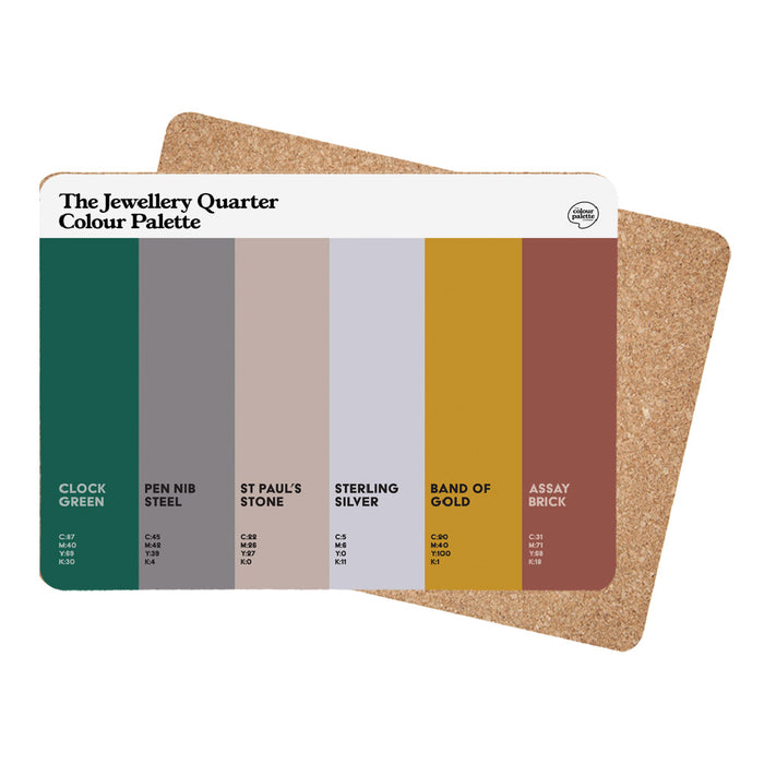 The Jewellery Quarter Colour Palette Placemat