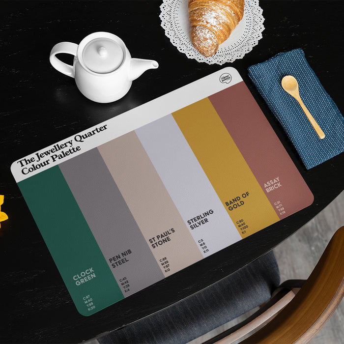 The Jewellery Quarter Colour Palette Placemat