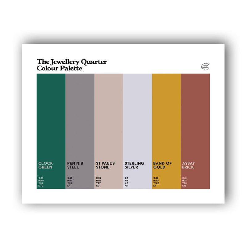 Jewellery Quarter Art Print | Colour Palette of Jewellery Quarter – The ...