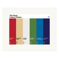The Kent Colour Palette Mounted Art Print