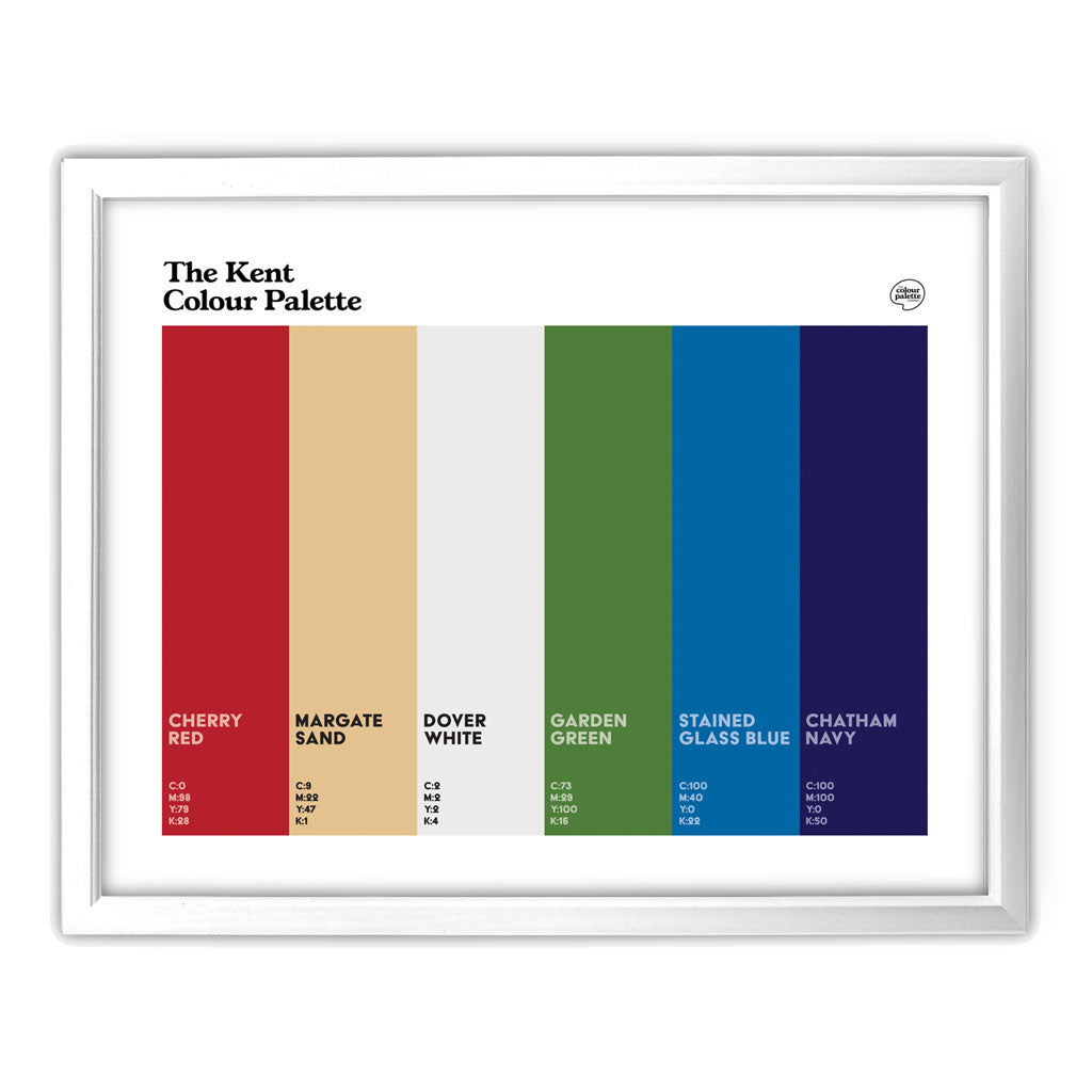 Kent Art Print - White Frame