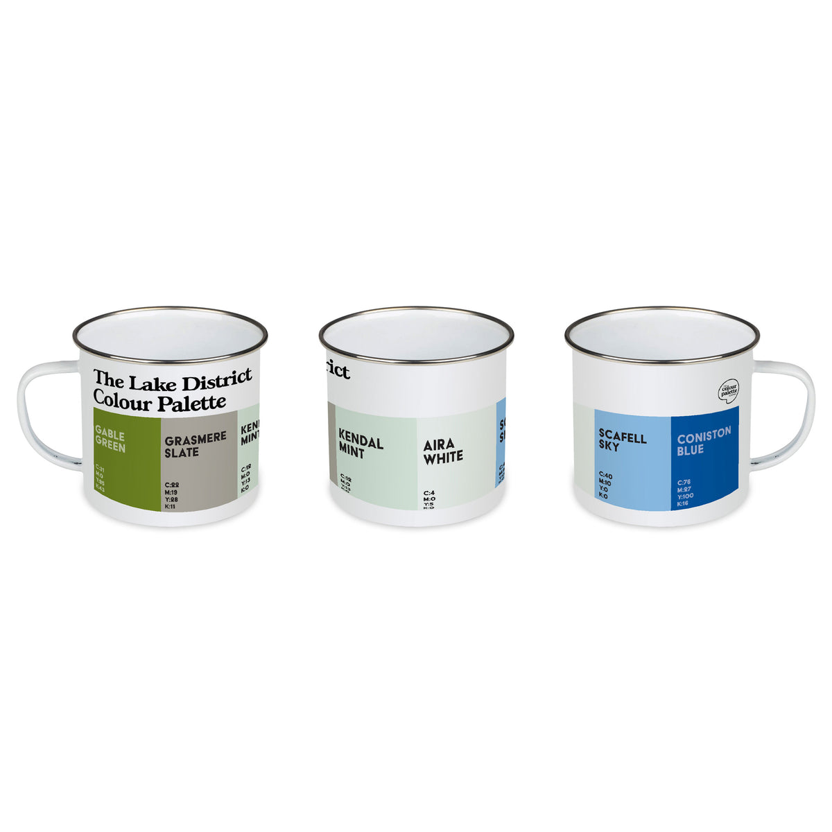 Lake District enamel mug