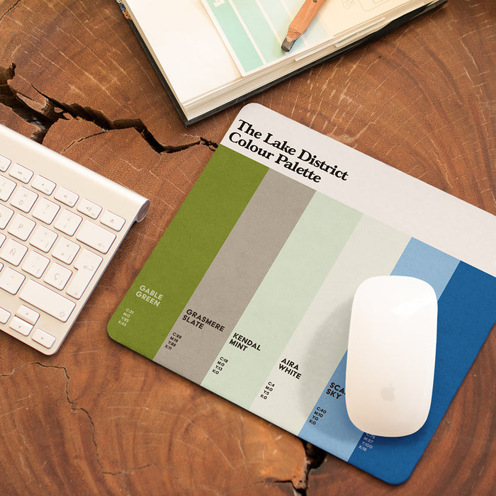 The Lake District Colour Palette Mouse Mat