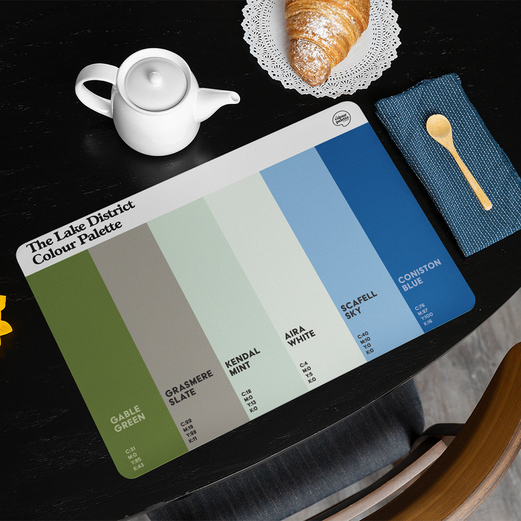 The Lake District Colour Palette Placemat