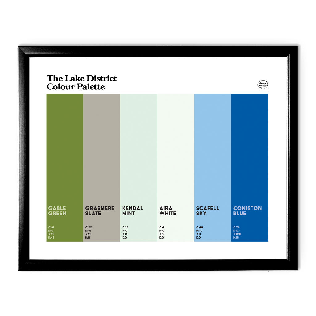 Lake District Art Print - Black Frame